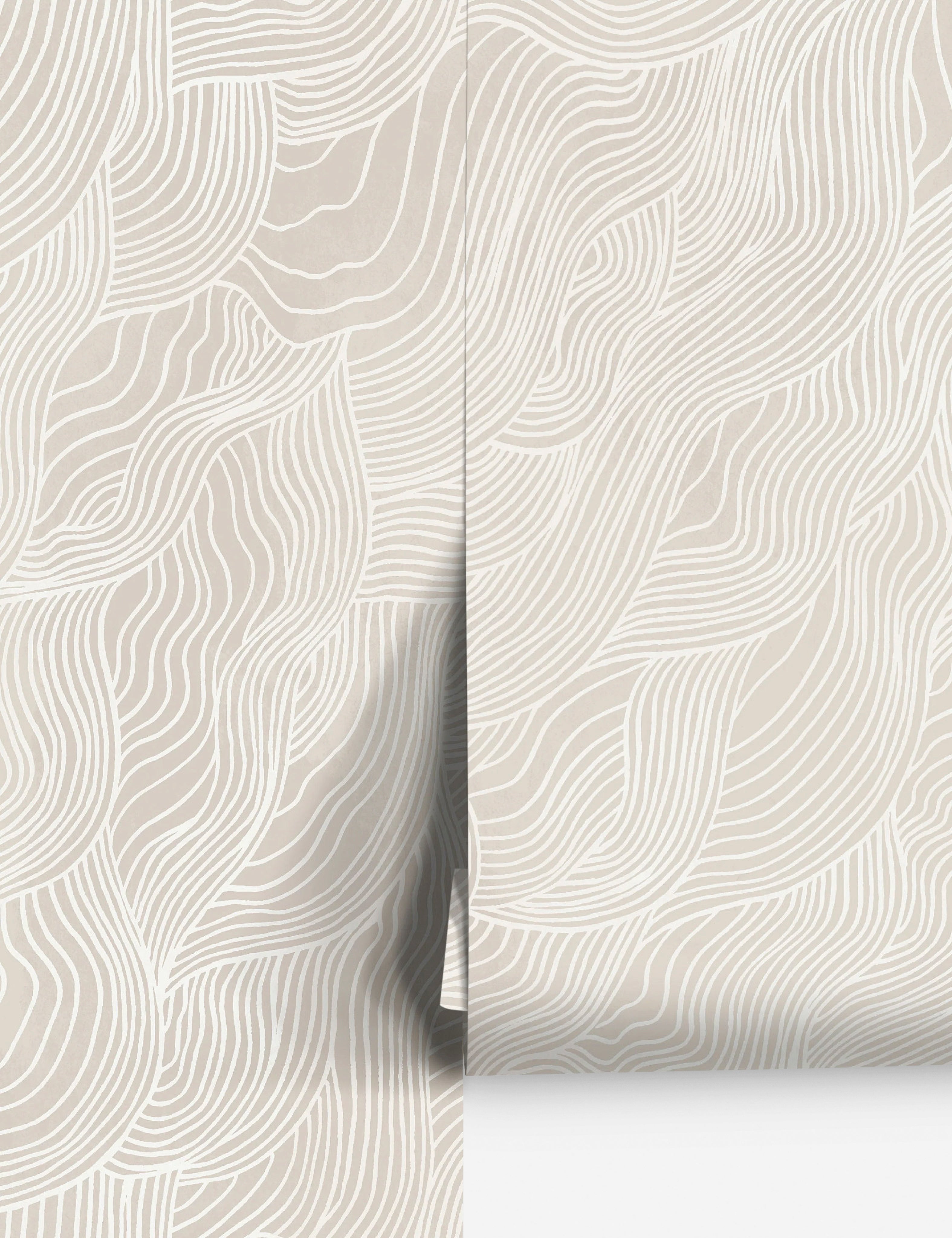 #color::neutral | Alina neutral Wallpaper with smooth ripple pattern