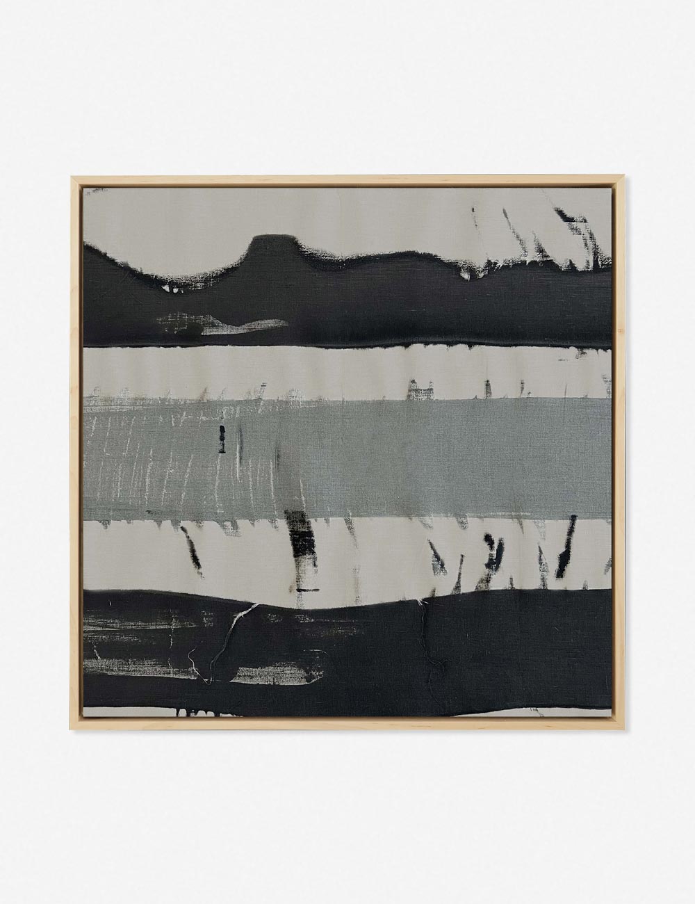 | Neutral Abstract No. 25 Wall One-of-a-kind gray and black toned Art by Visual Contrast