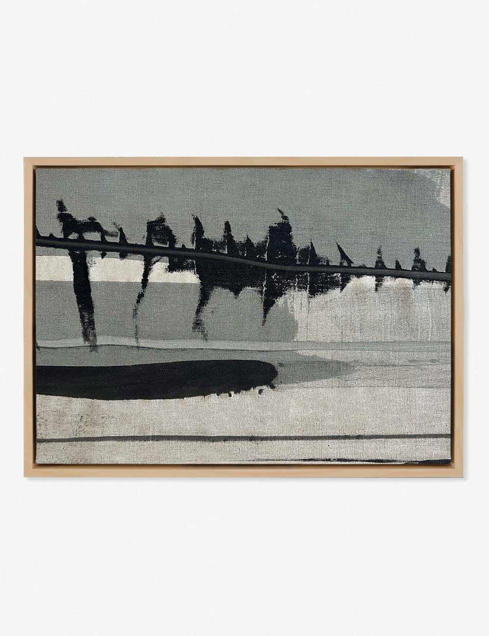 | Neutral Abstract No. 35 Wall One-of-a-kind gray and black toned Art by Visual Contrast