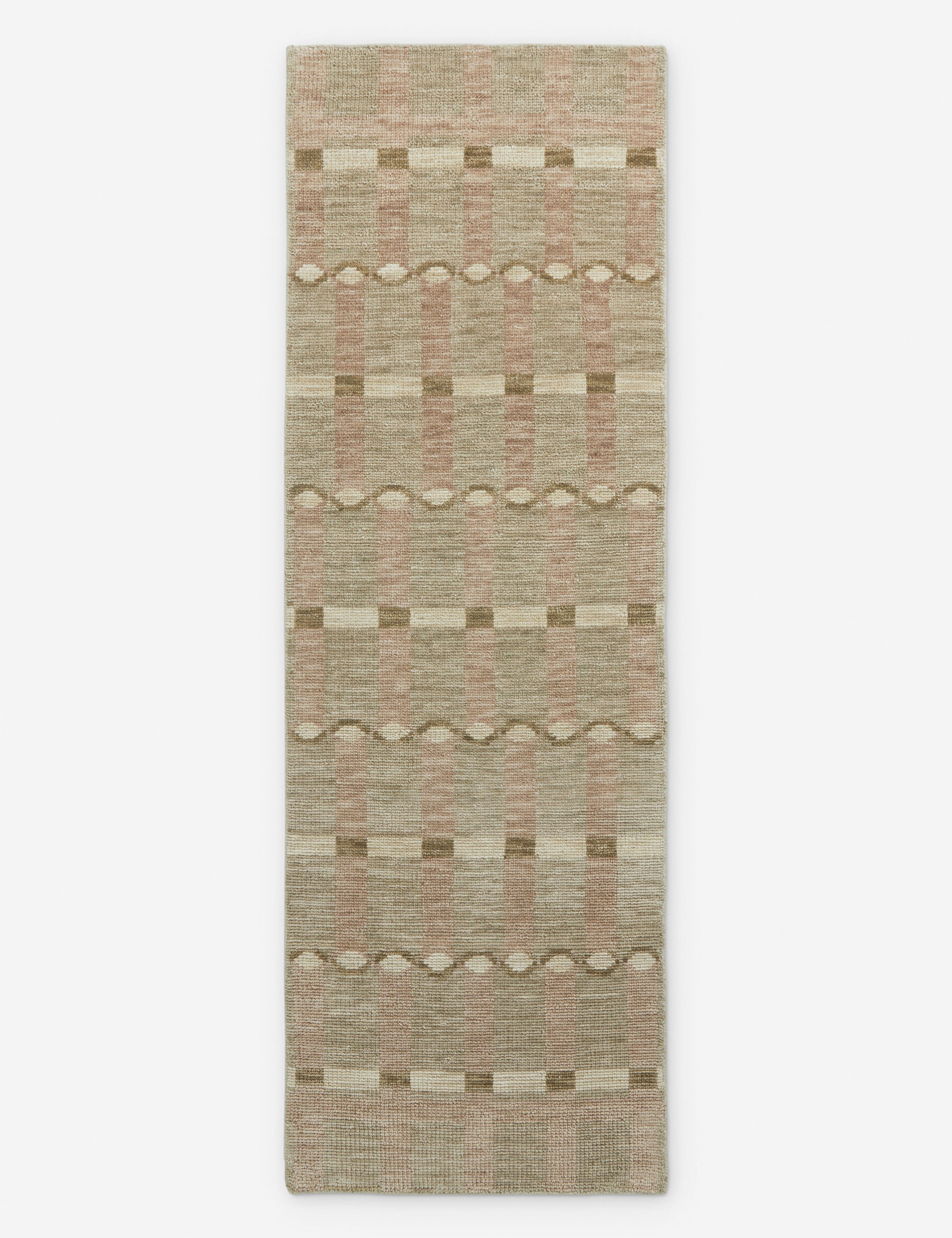 #size::2-6--x-8--runner | Lalan hand-knotted geometric pattern wool runner rug.
