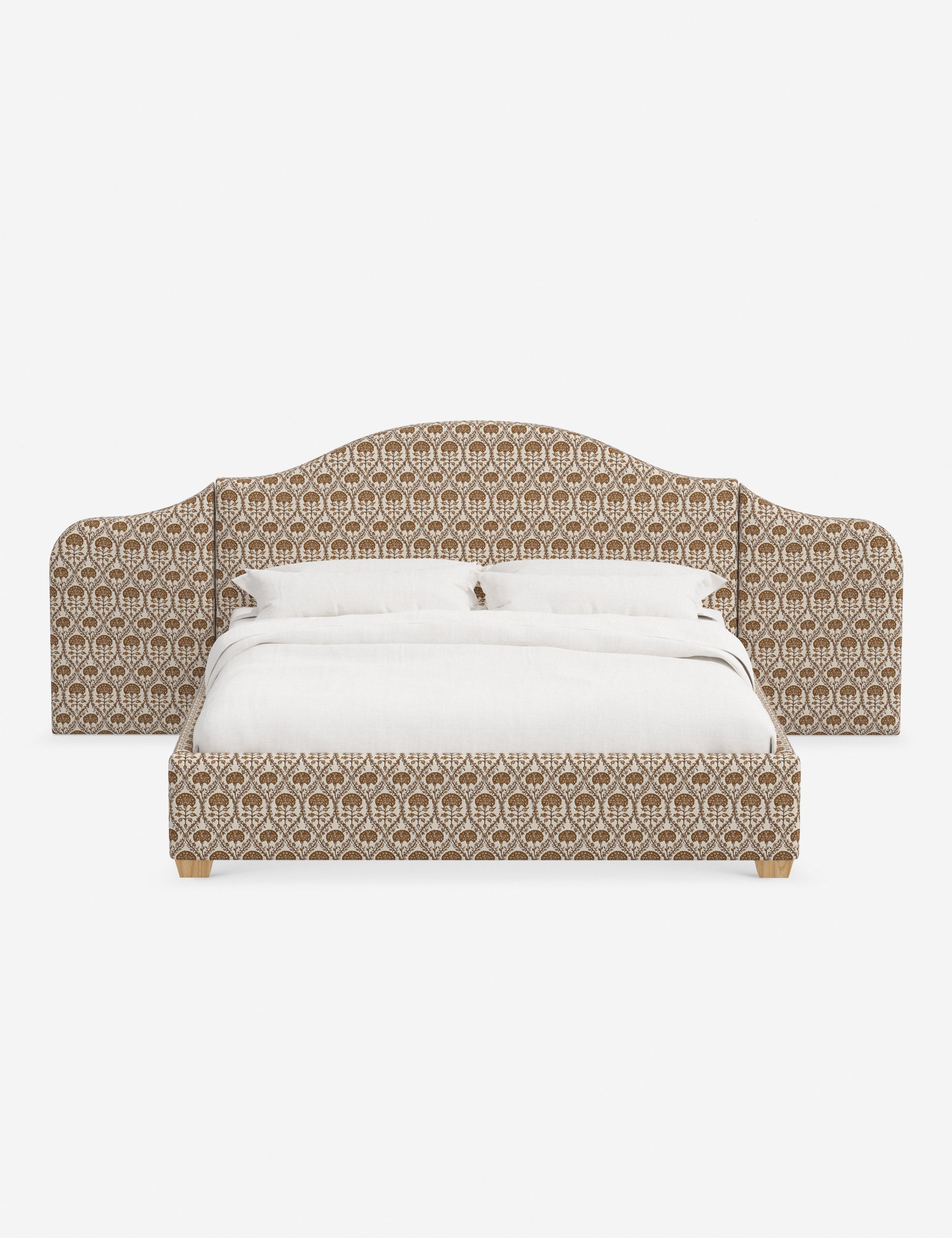 #color::ochre-blockprint-floral #size::twin #size::full #size::queen #size::king #size::cal-king