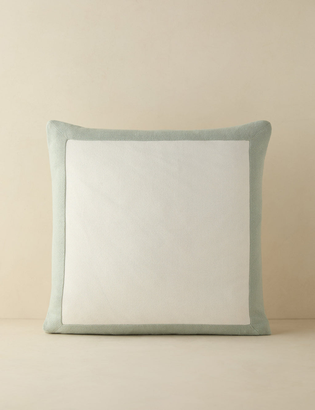 #color::seafoam #size::square | Amica color border outdoor pillow