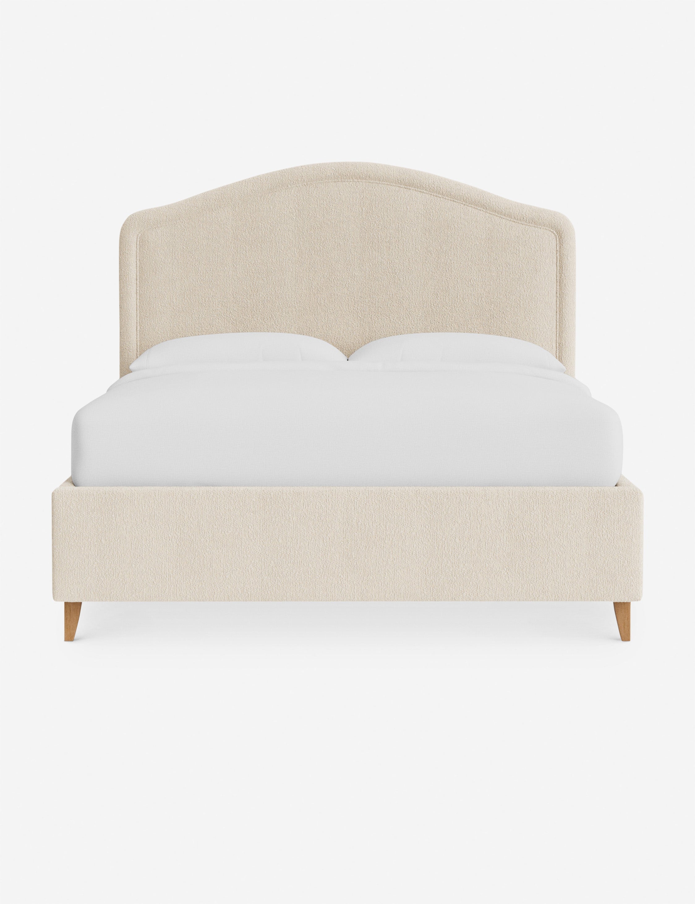 #color::white-boucle #size::cal-king #leg-finish::natural