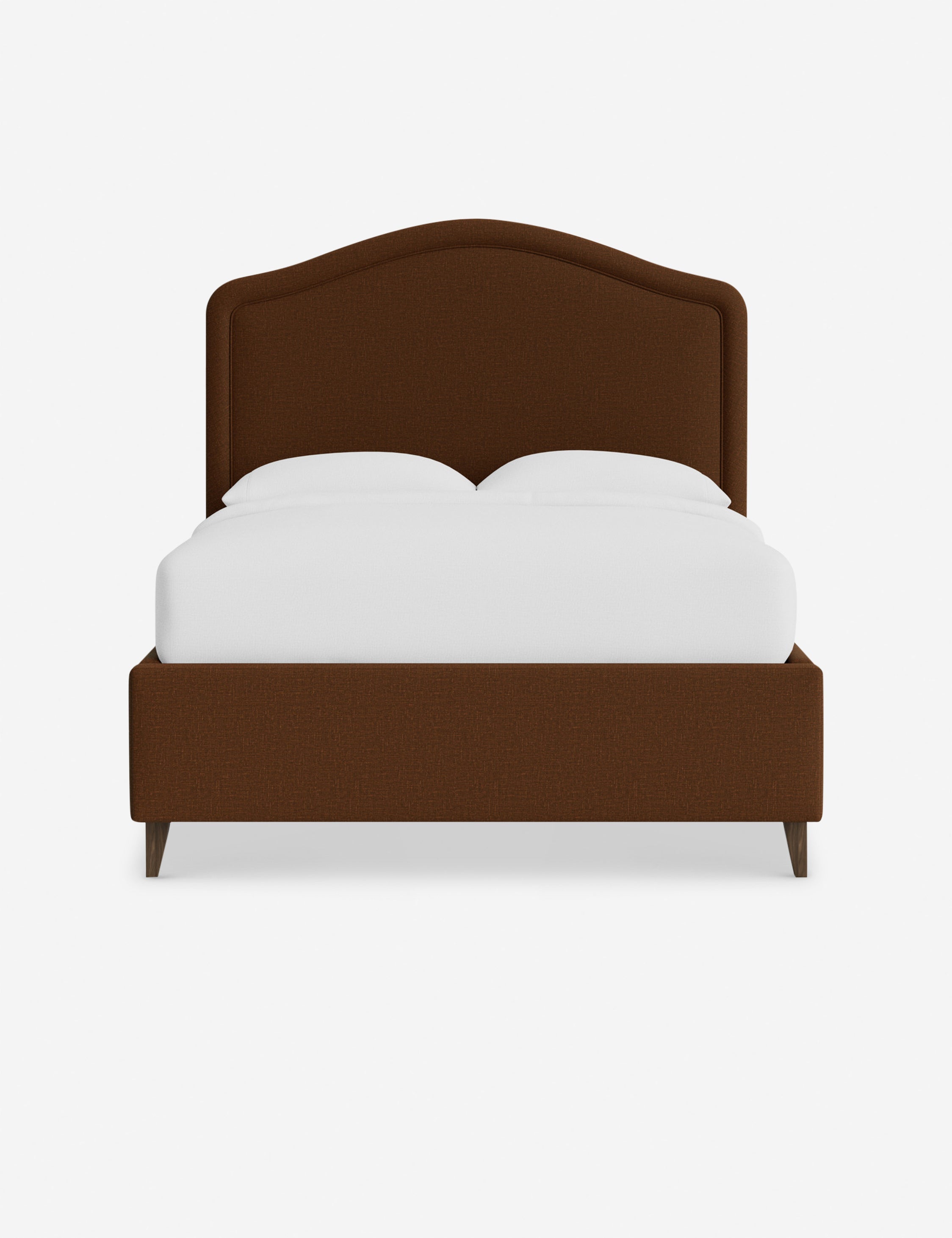 #color::chocolate-performance-linen #size::queen #leg-finish::chestnut