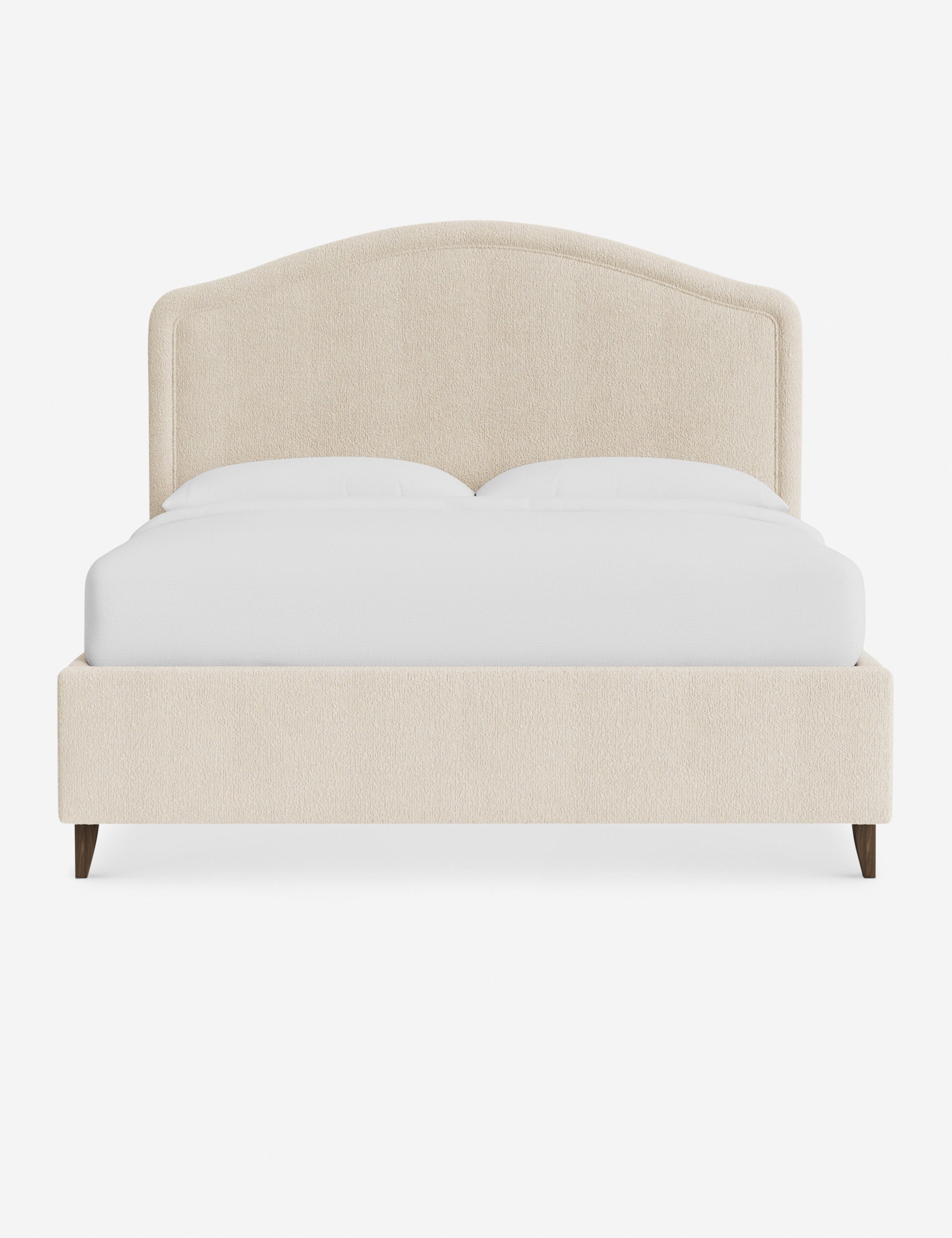 #color::white-boucle #size::king #leg-finish::chestnut