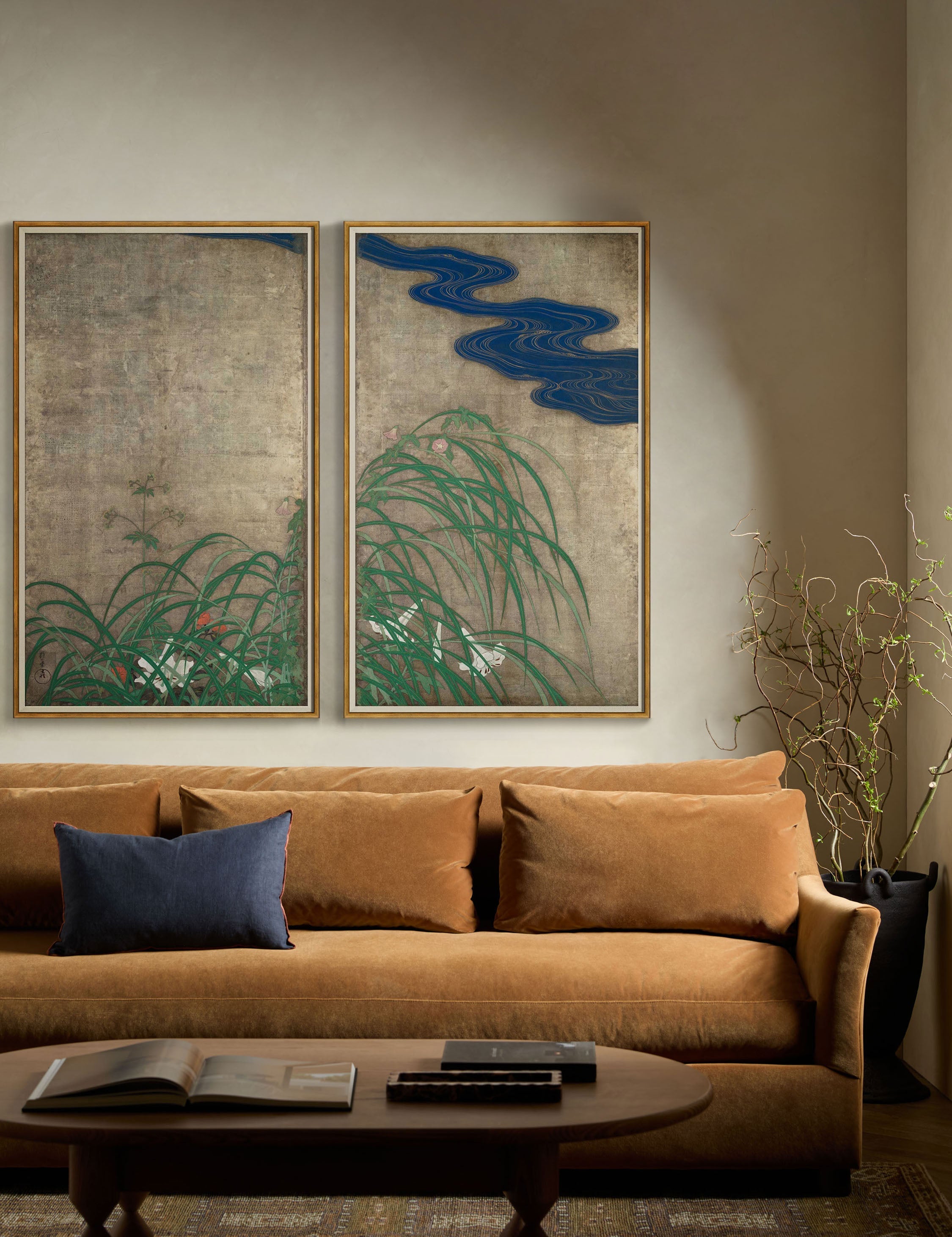 Panouri de peisaj 1 și 2 Imprimeu (Set de 2)