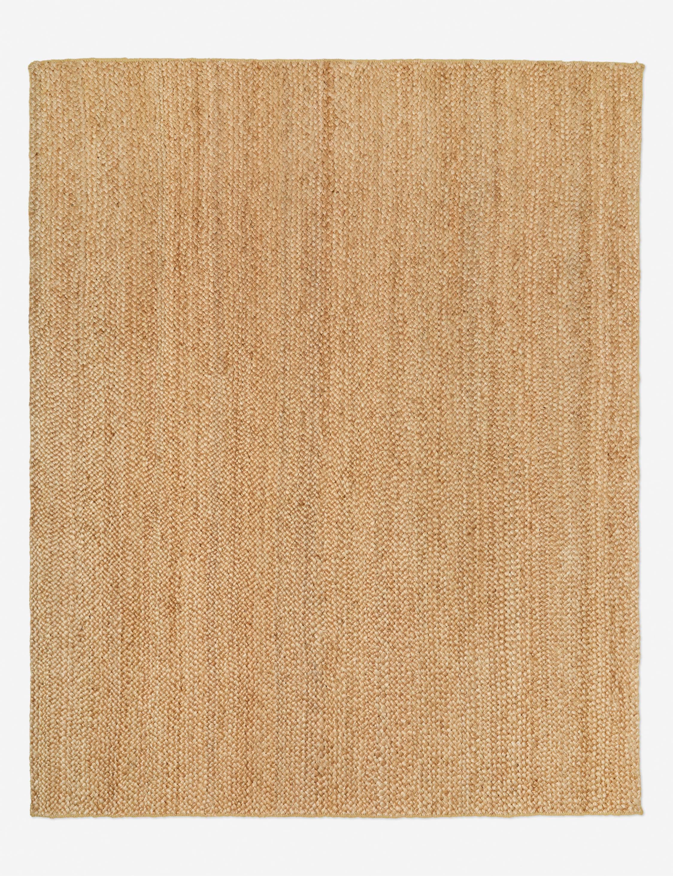 Covor personalizat Machi din iută, țesut manual, auriu