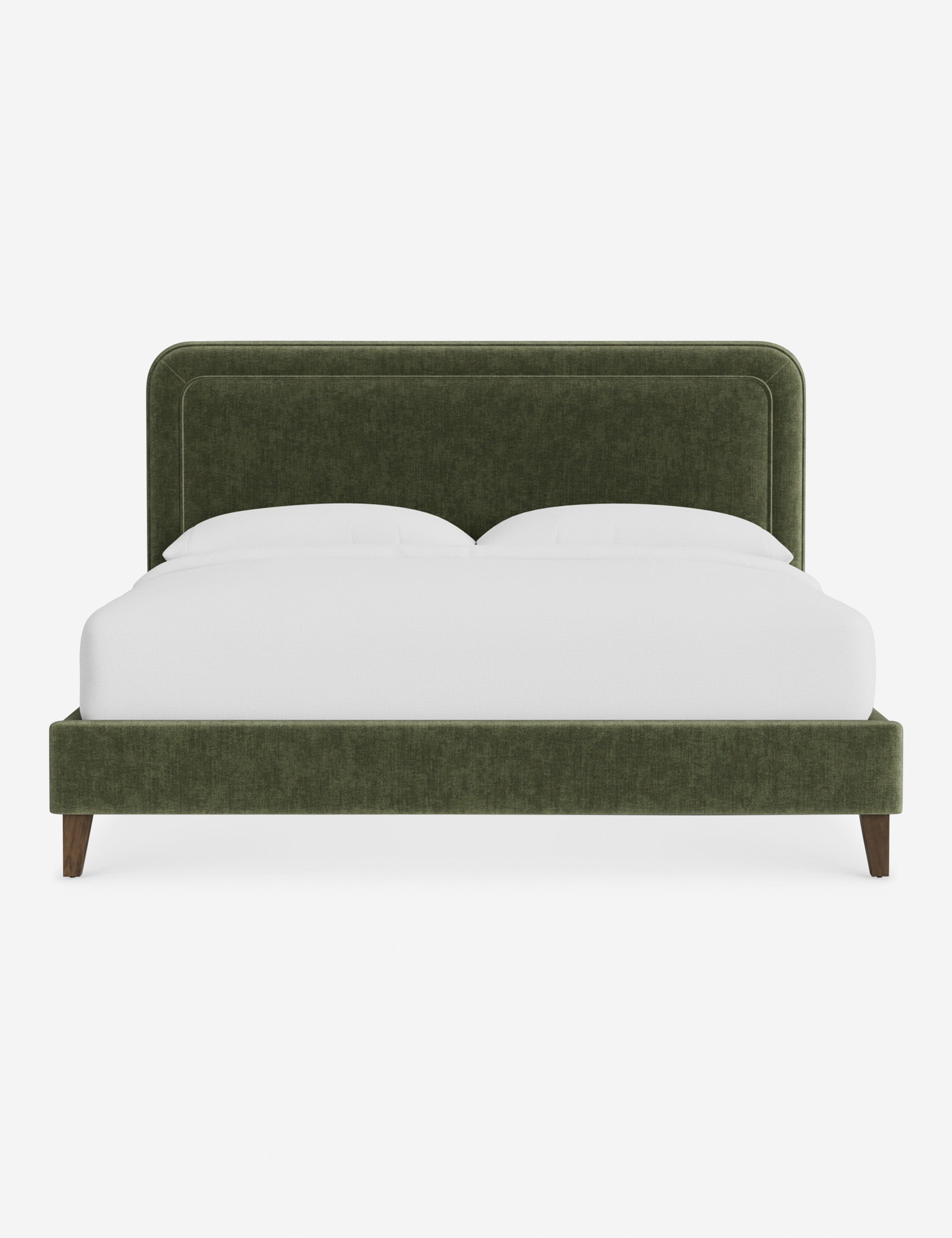 #color::moss-performance-striated-velvet #size::cal-king #leg-finish::chestnut