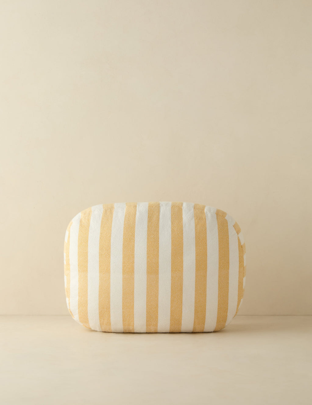#color::yellow | Sunday striped outdoor throw pillow