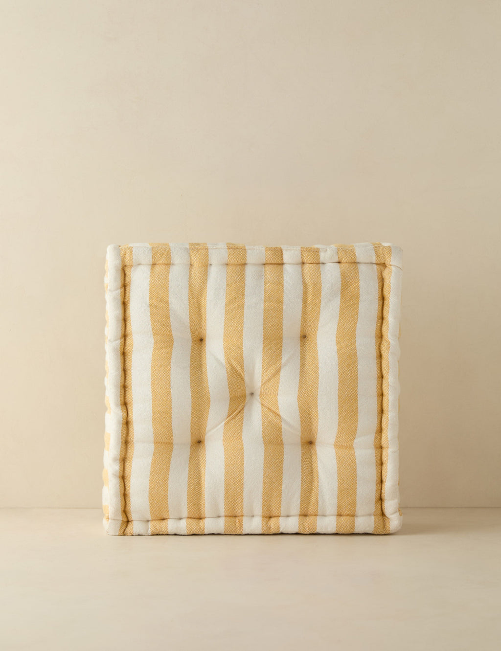 #color::yellow | Sunday striped outdoor throw pillow