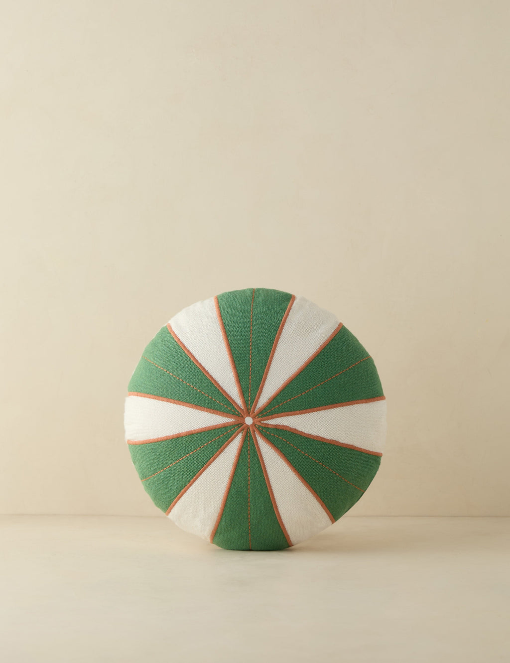 #color::green | Wrenley high-contrast design disc outdoor pillow