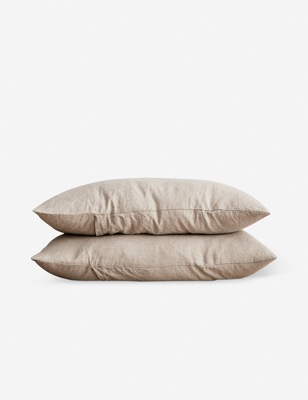 #color::natural #size::king #size::standard | Set of two european flax linen natural pillowcases by cultiver